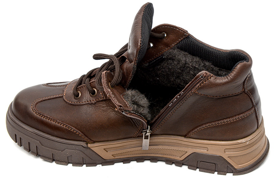 мужские ботинки натуральная кожа / шерсть corvetto