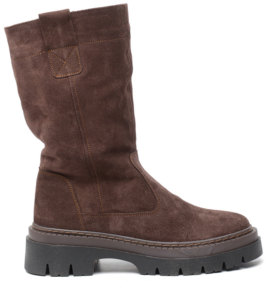 женские сапоги натуральная кожа(велюр) /натуральная  шерсть corvetto италия