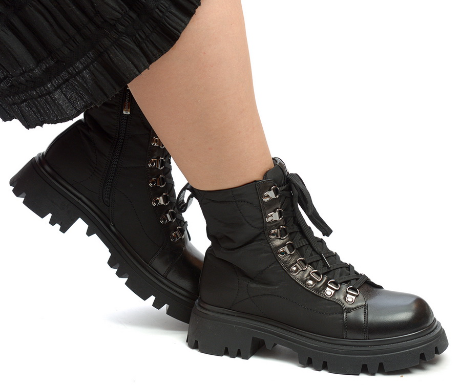 женские ботинки натуральная кожа + текстиль / войлок salamander