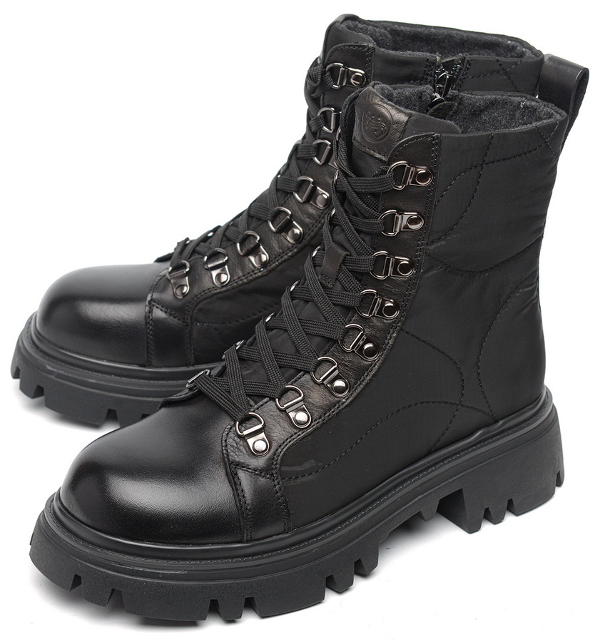 женские ботинки натуральная кожа + текстиль / войлок salamander