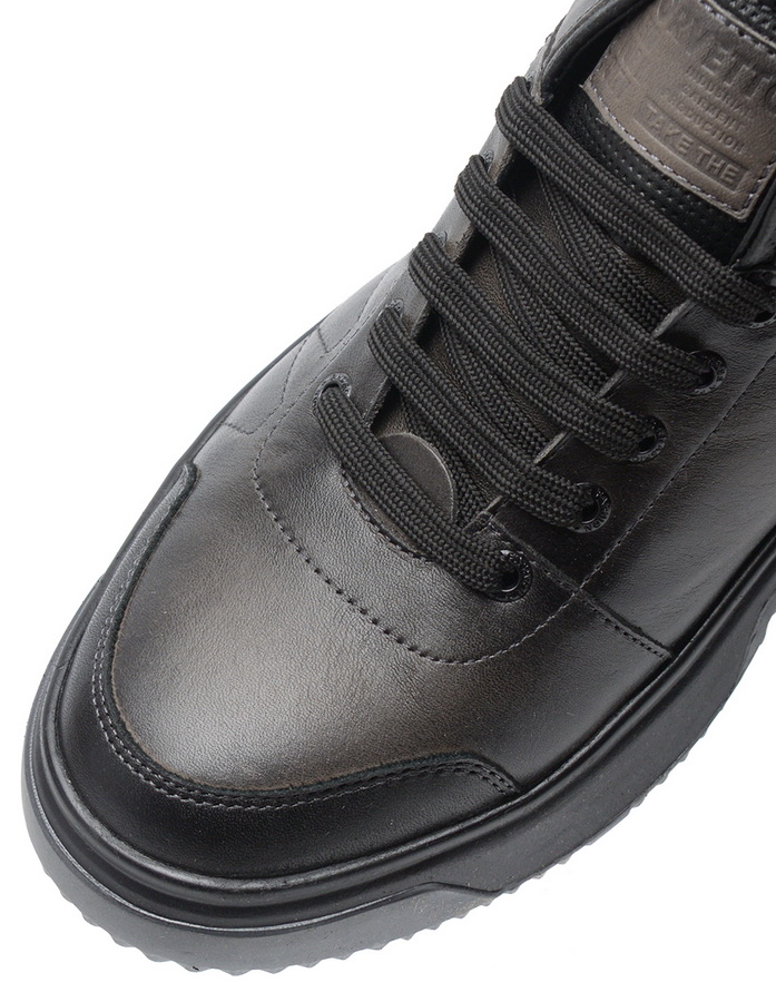 мужские ботинки полуспортивные натуральная кожа /натуральный мех corvetto