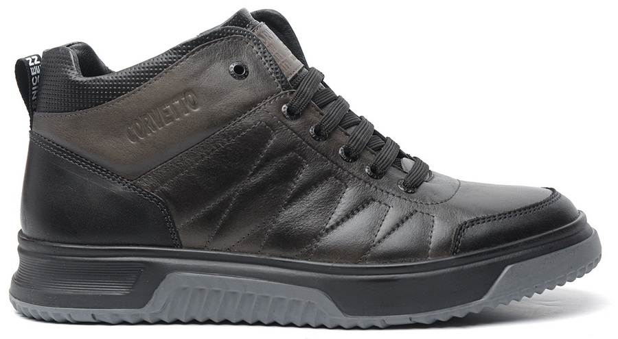 мужские ботинки полуспортивные натуральная кожа /натуральный мех corvetto