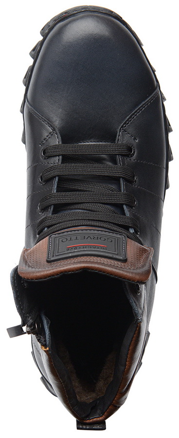 мужские ботинки полуспортивные натуральная кожа /шерсть corvetto