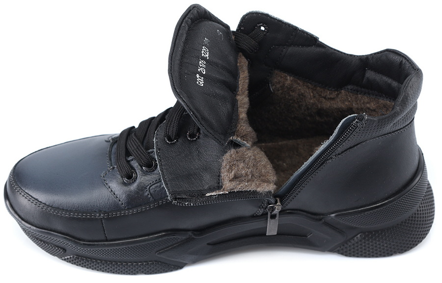 мужские кроссовки натуральная кожа / шерсть corvetto