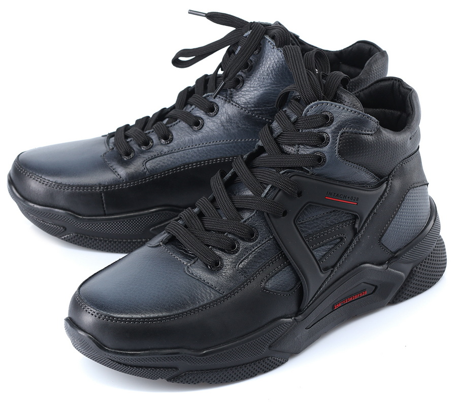 мужские кроссовки натуральная кожа / шерсть corvetto