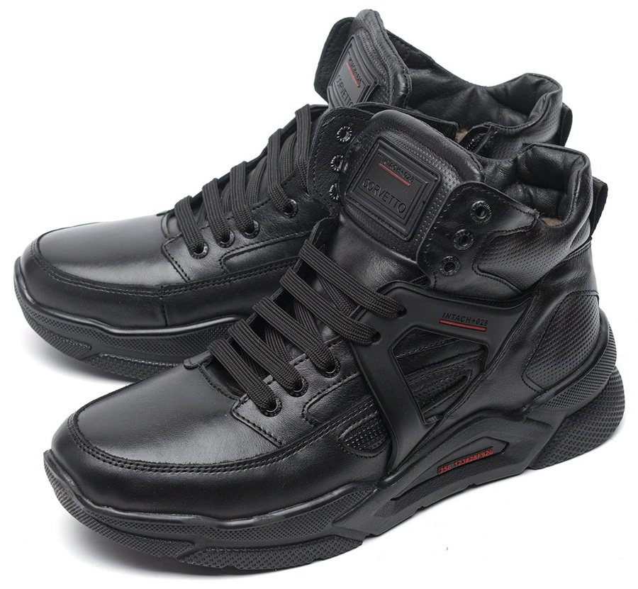 мужские кроссовки натуральная кожа / шерсть corvetto