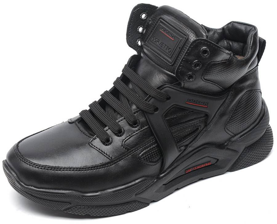 мужские кроссовки натуральная кожа / шерсть corvetto