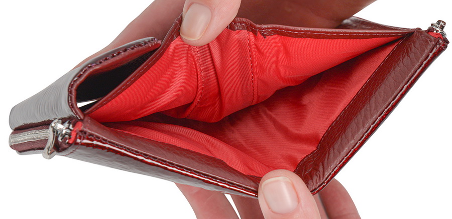 женский кошелек натуральная лаковый кожа гонконг