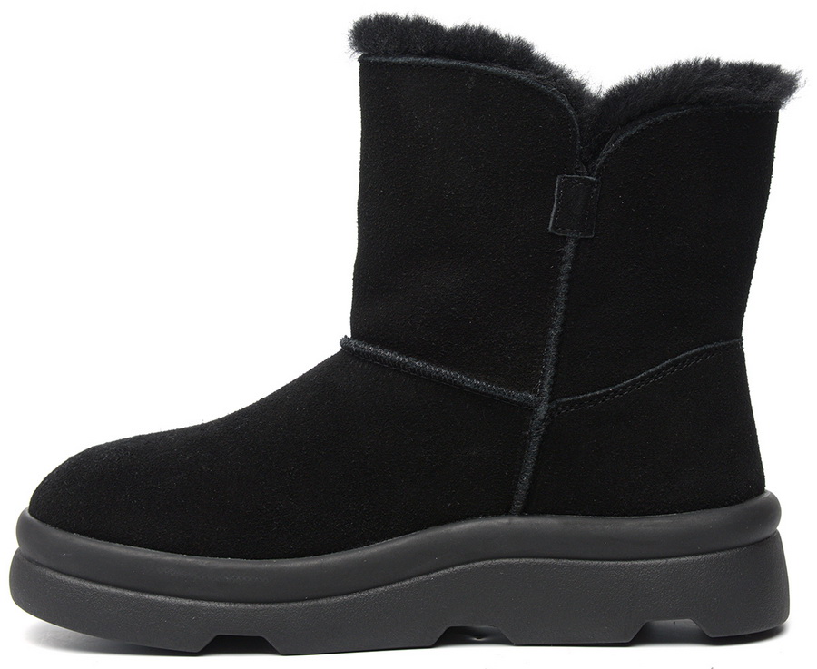 женские полусапоги натуральная кожа (велюр) / натуральный мех salamander