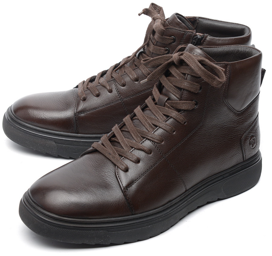 мужские ботинки натуральная кожа/натуральный мех salamander