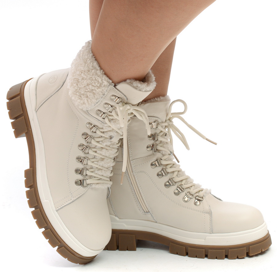 женские ботинки натуральная кожа / шерсть salamander