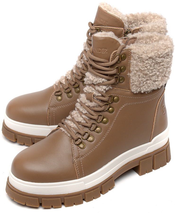 женские ботинки натуральная кожа / шерсть salamander