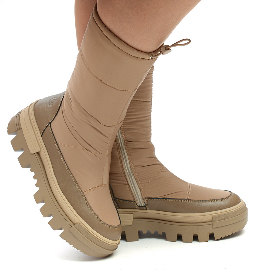 женские полусапоги текстиль + натуральная кожа / шерсть salamander