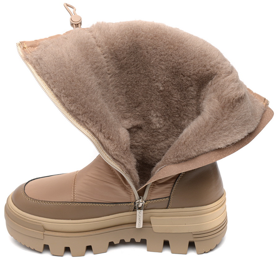 женские полусапоги текстиль + натуральная кожа / шерсть salamander