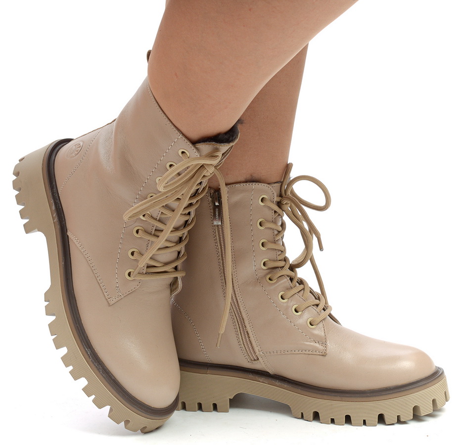 женские ботинки натуральная кожа / натуральный мех corvetto италия