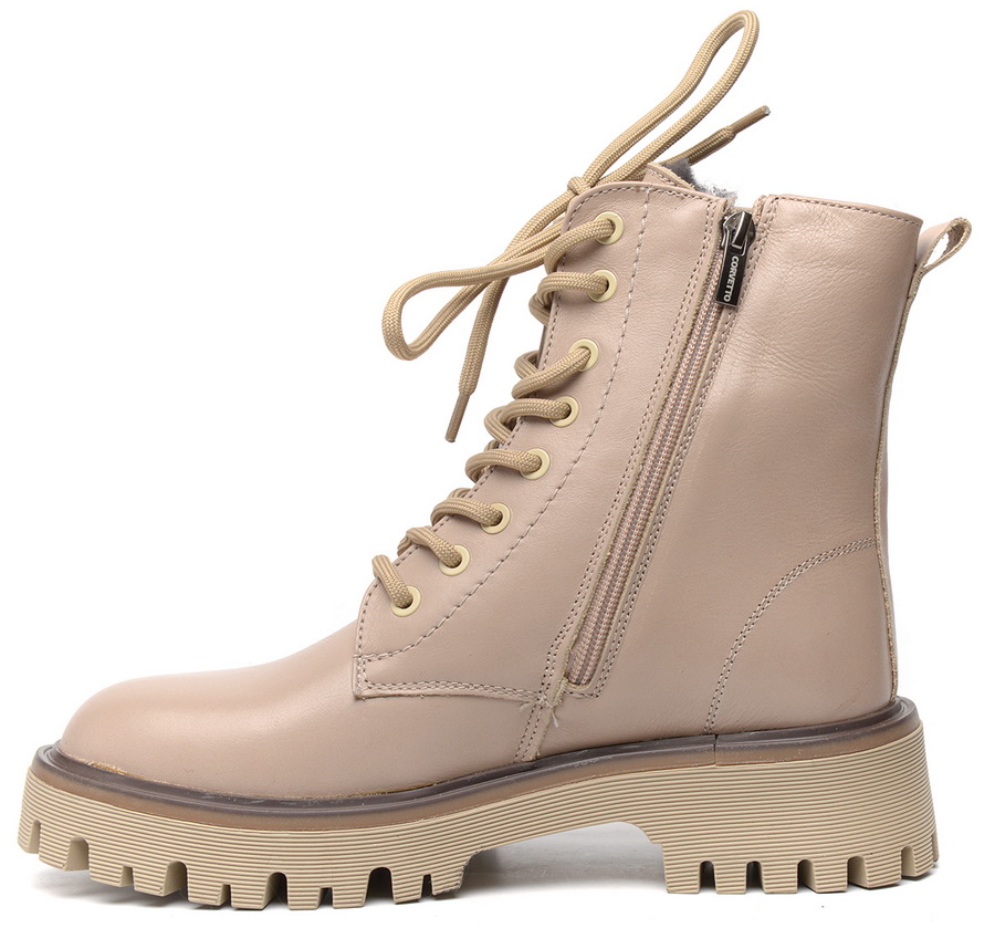 женские ботинки натуральная кожа / натуральный мех corvetto италия