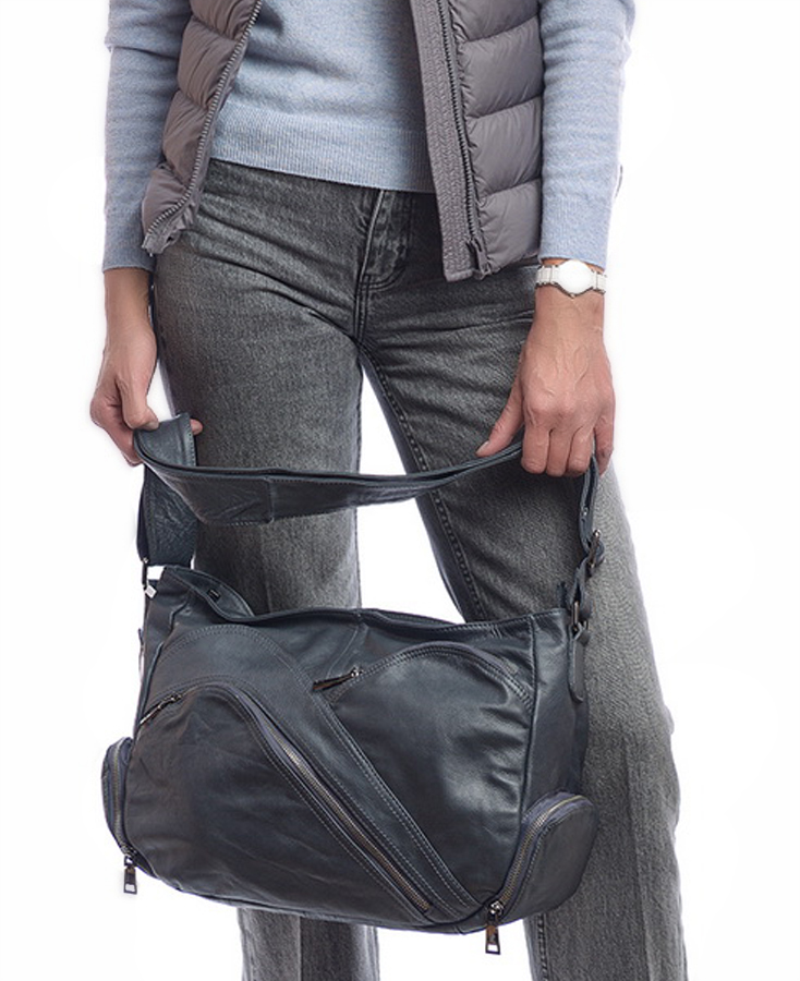 женская сумка натуральная кожа  kikilok корея