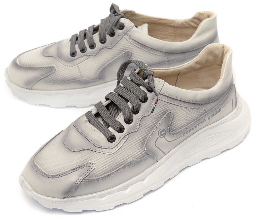 мужские кроссовки натуральная кожа corvetto италия
