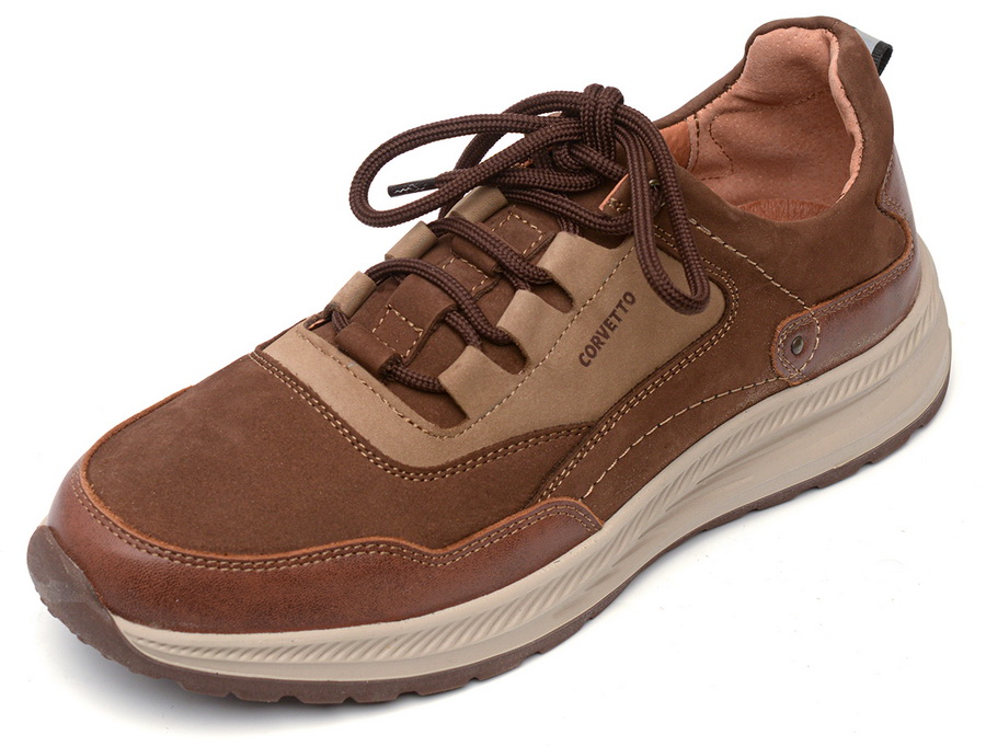 мужские кроссовки натуральная кожа+нубук corvetto италия