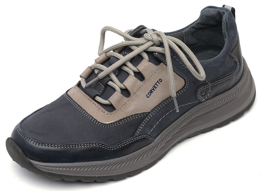 мужские кроссовки натуральная кожа+нубук corvetto италия