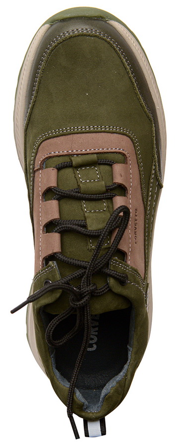 мужские кроссовки натуральная кожа+нубук corvetto италия