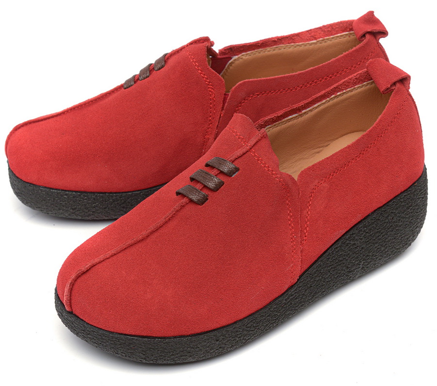 женские мокасины на танкетке натуральная кожа (велюр) binifoot тайвань 