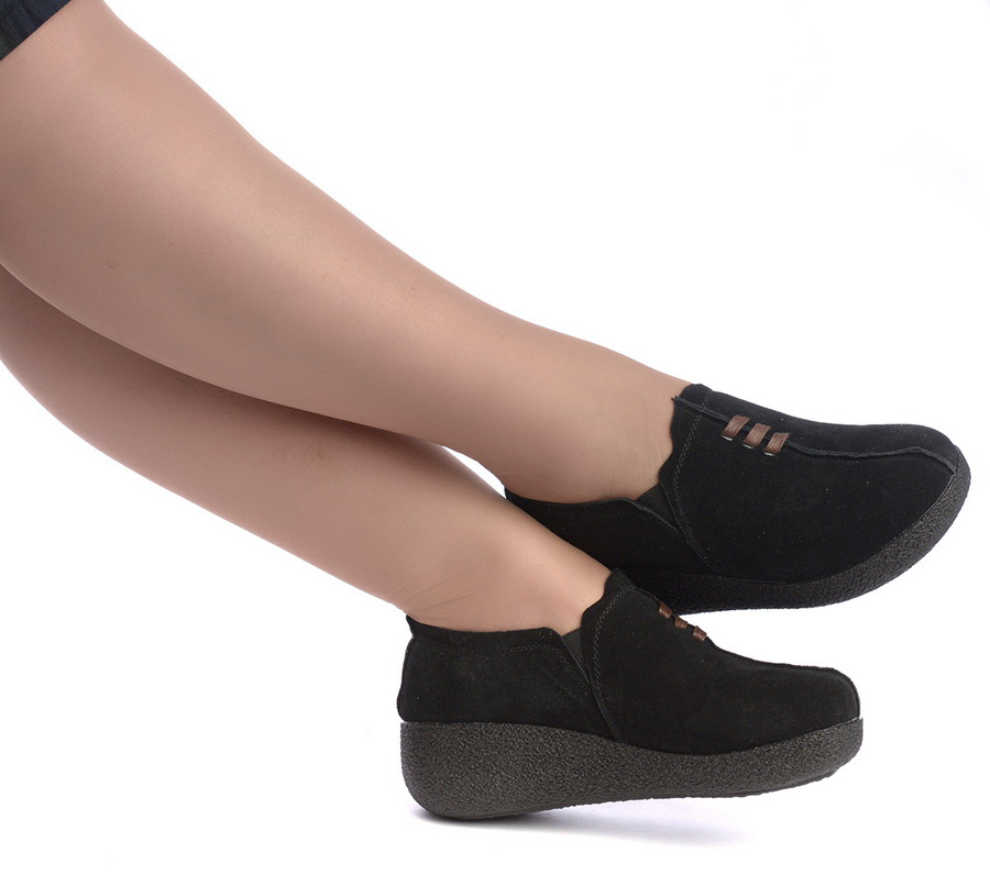 женские мокасины на танкетке натуральная кожа (велюр) binifoot тайвань 