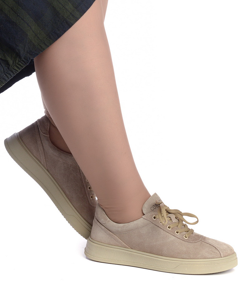 женские кеды натуральная кожа (велюр) corvetto италия