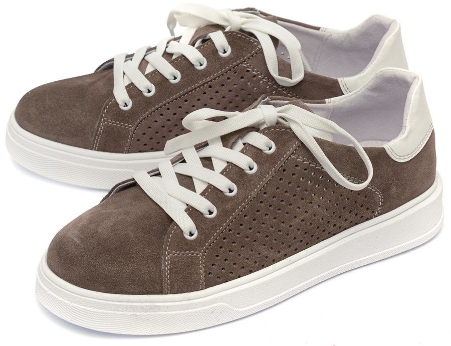 женские кеды натуральная кожа (велюр) corvetto италия