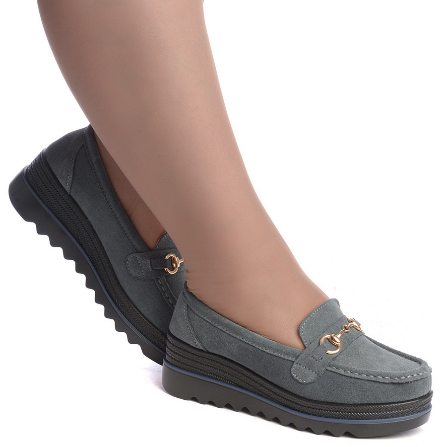 женские мокасины на танкетке натуральная кожа (велюр) binifoot тайвань 