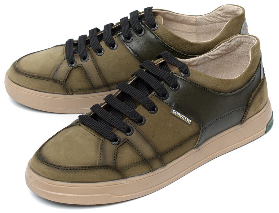 мужские кеды натуральная кожа (нубук) corvetto италия