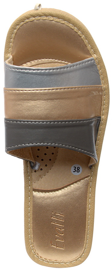 женские тапочки натуральная кожа evalli 