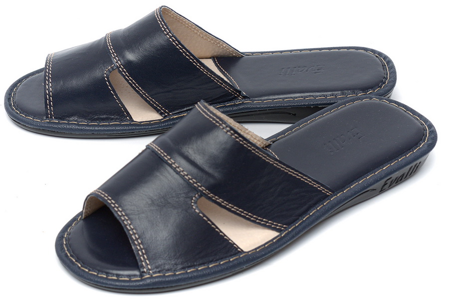 женские тапочки натуральная кожа evalli 