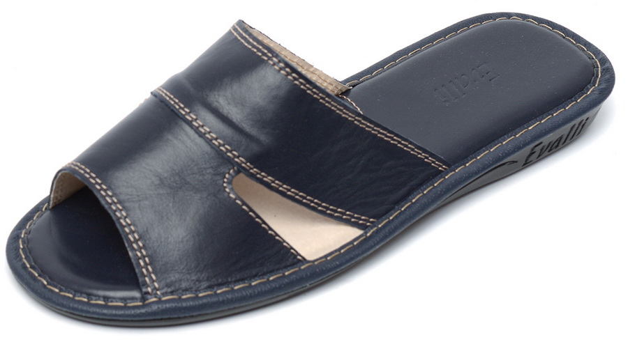 женские тапочки натуральная кожа evalli 