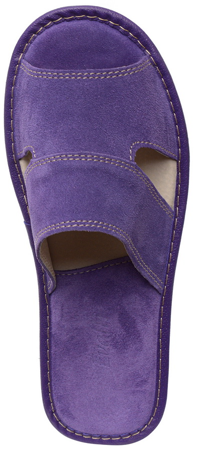 женские тапочки натуральная кожа (замша) evalli 