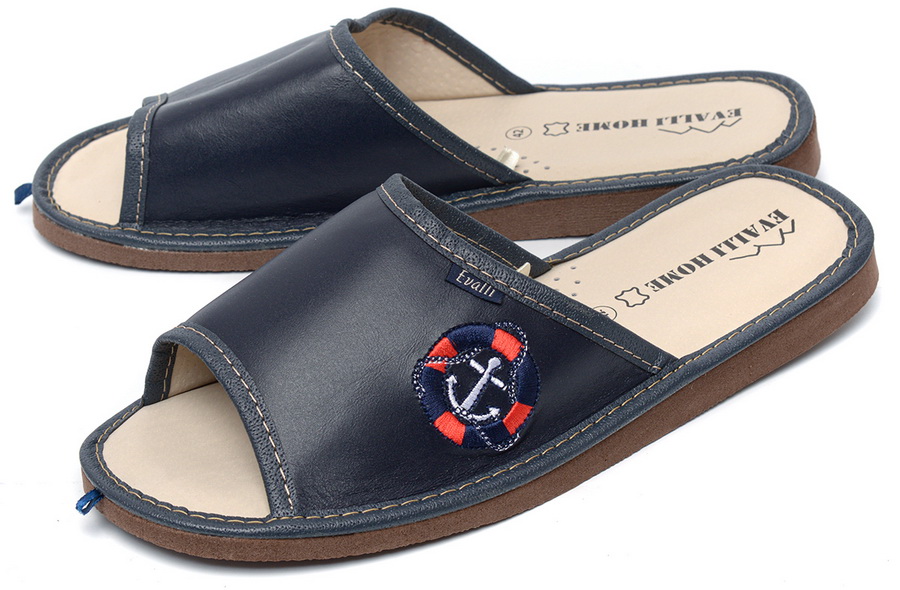 мужские тапочки натуральная кожа evalli россия