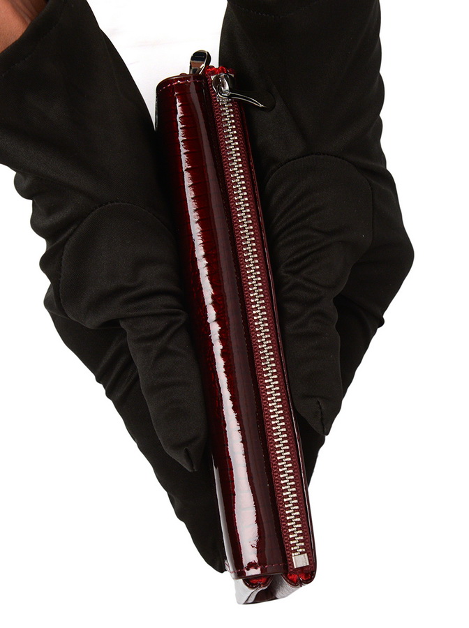 женский кошелек натуральная лаковый кожа гонконг