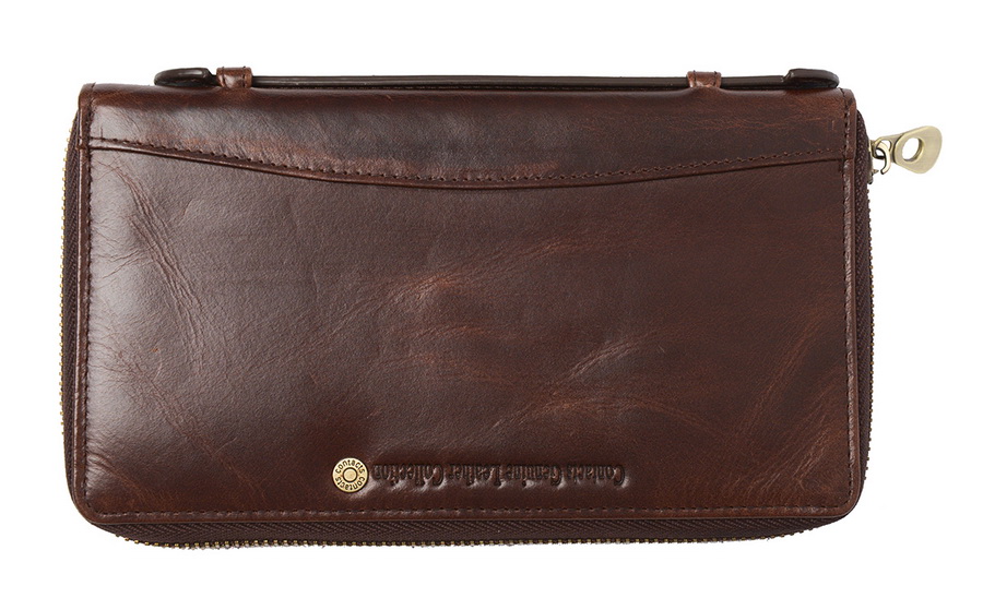 мужской кошелек-барсетка   натуральная кожа корея