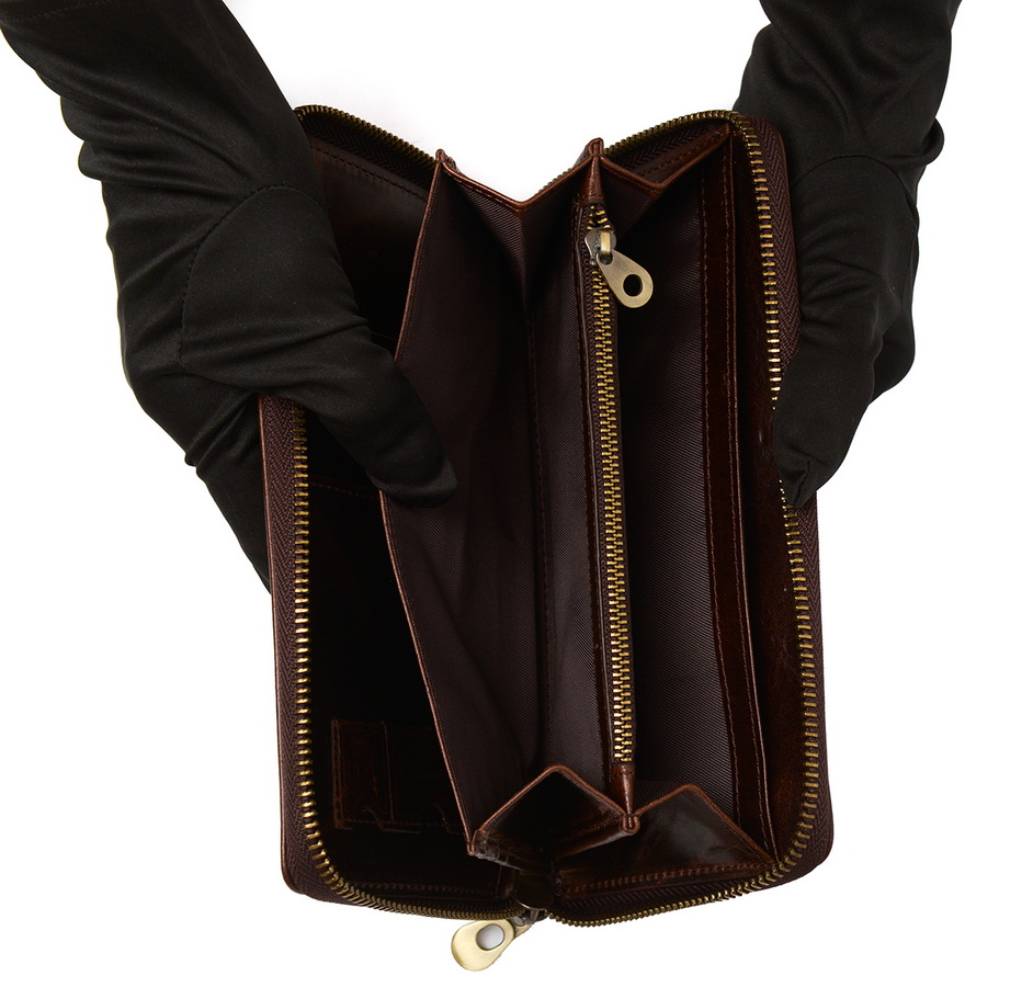 мужской кошелек-барсетка   натуральная кожа корея