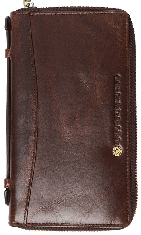 мужской кошелек-барсетка   натуральная кожа корея