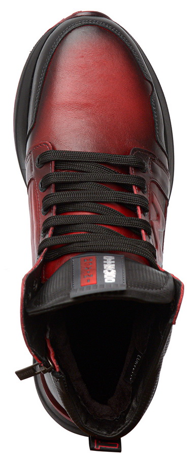 мужские кроссовки натуральная кожа / натуральный мех corvetto италия