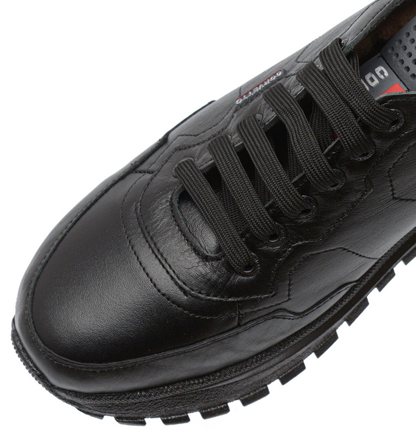 мужские кроссовки натуральная кожа / натуральный мех corvetto