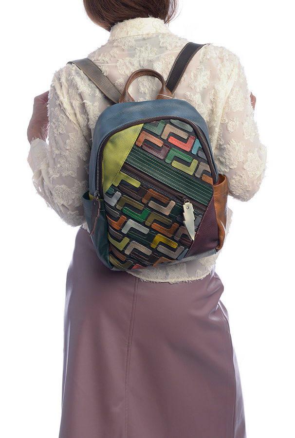 рюкзак женский натуральная кожа kikilok корея