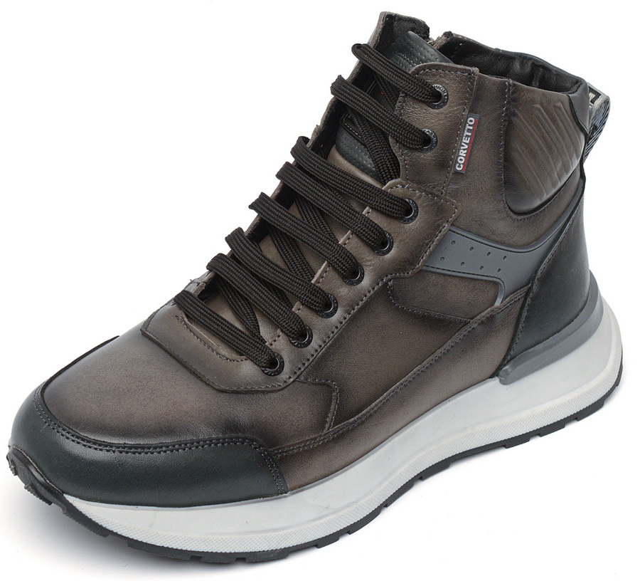 мужские кроссовки натуральная кожа / шерсть corvetto