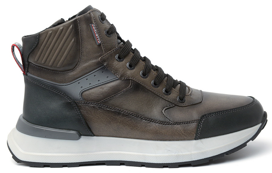 мужские кроссовки натуральная кожа / шерсть corvetto