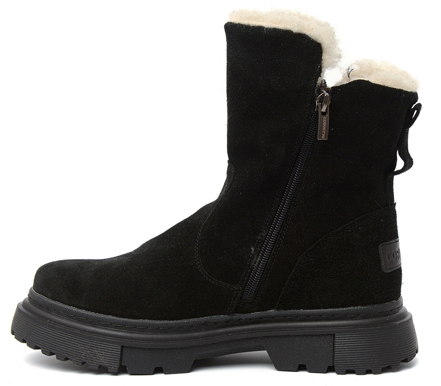 женские сапоги натуральная кожа(велюр) /натуральная  шерсть corvetto италия