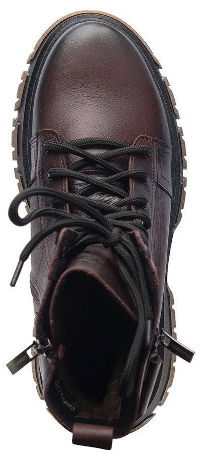 женские ботинки натуральная кожа / натуральный мех corvetto италия