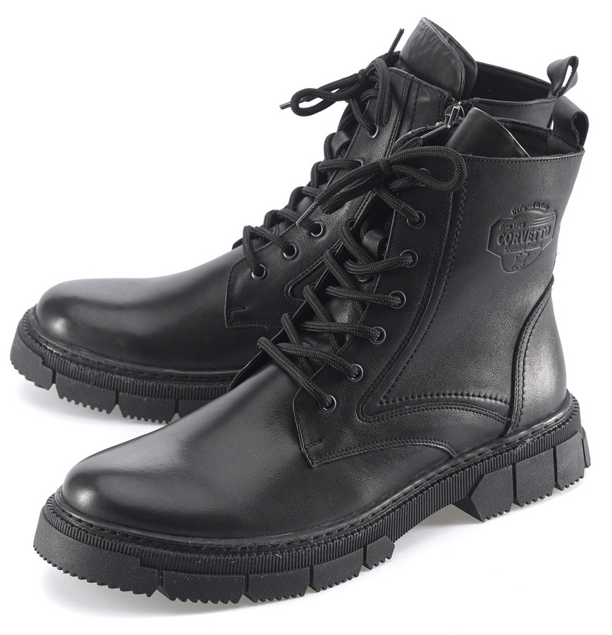 мужские ботинки натуральная кожа / натуральный мех corvetto