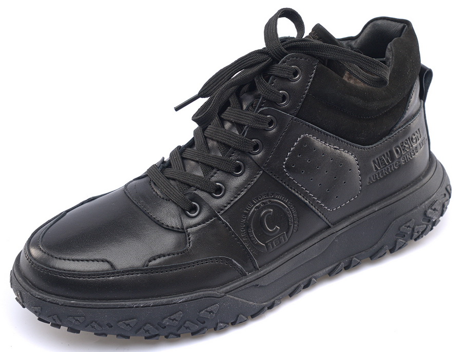 мужские ботинки полуспортивные натуральная кожа / шерсть corvetto