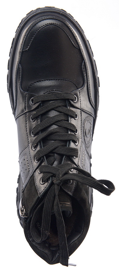 мужские ботинки полуспортивные натуральная кожа / шерсть corvetto